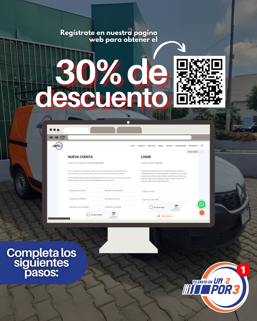 Icono de paquete con 30% de descuento